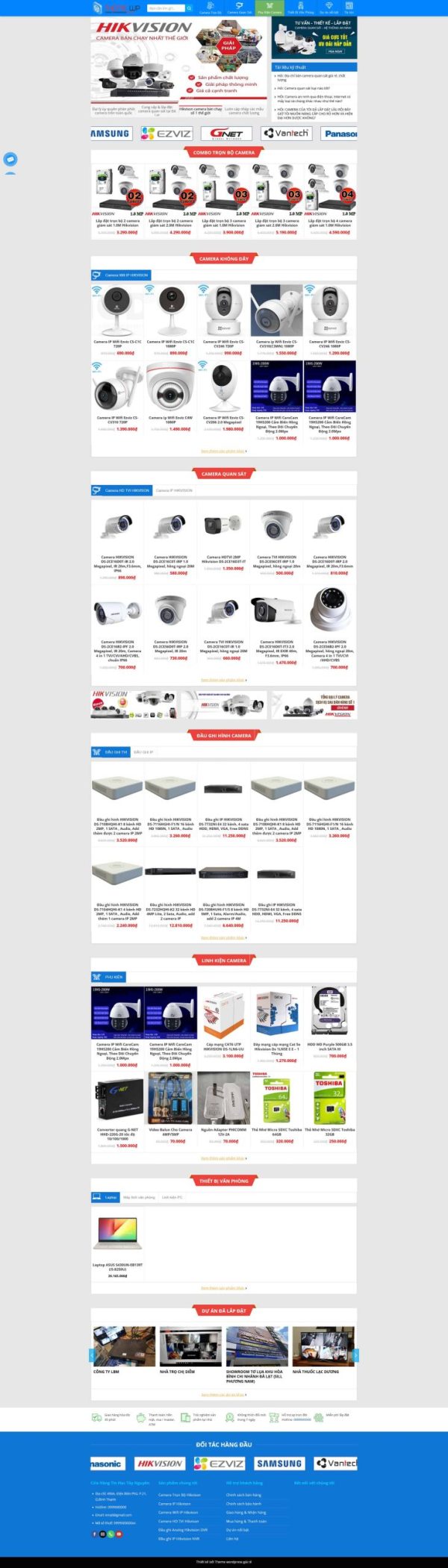 Theme wordpress shop camera