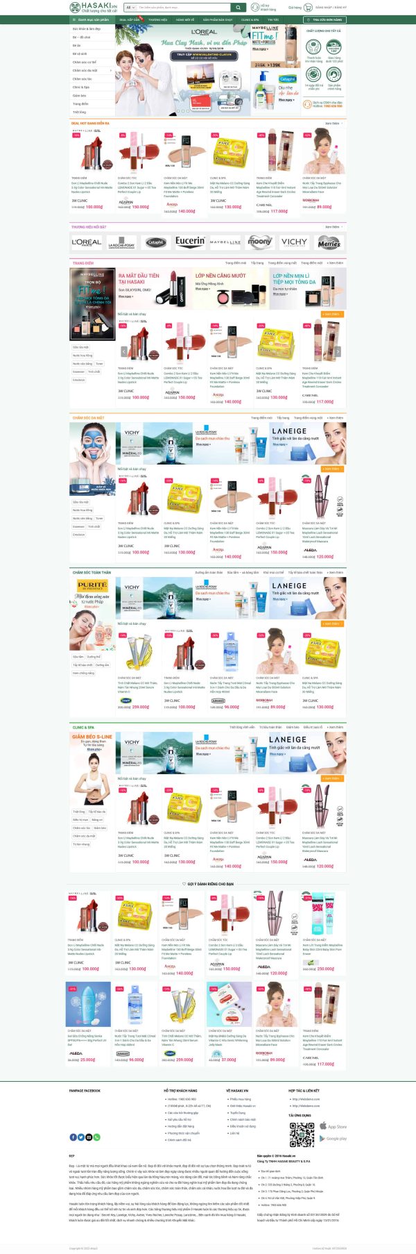 Theme wordpress bán mỹ phẩm đẹp